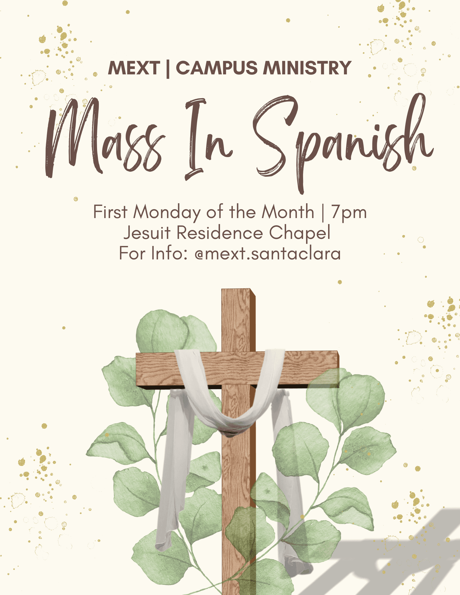 Mass in Spanish Flyer