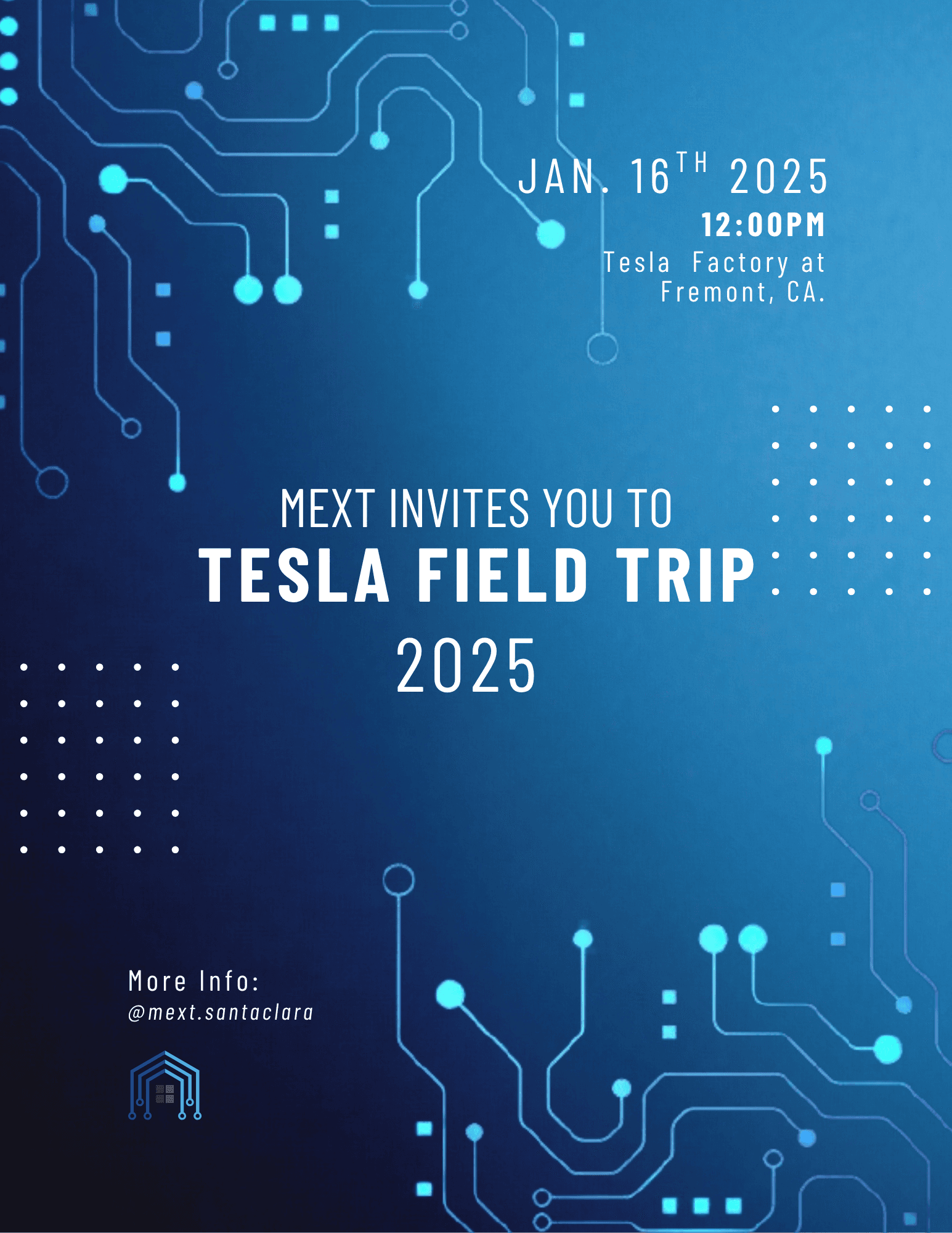 Tesla Field Trip Flyer